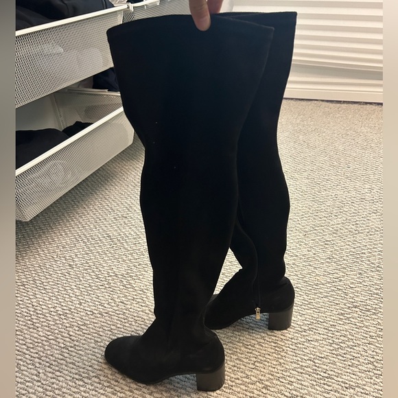 ZARA SUEDE OVER THE KNEE BOOTS - Picture 3 of 3